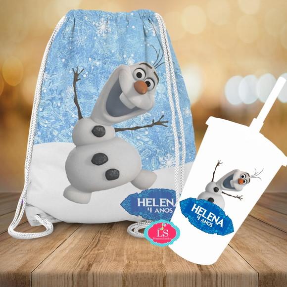 Mochilinha e Copo Twister Frozen