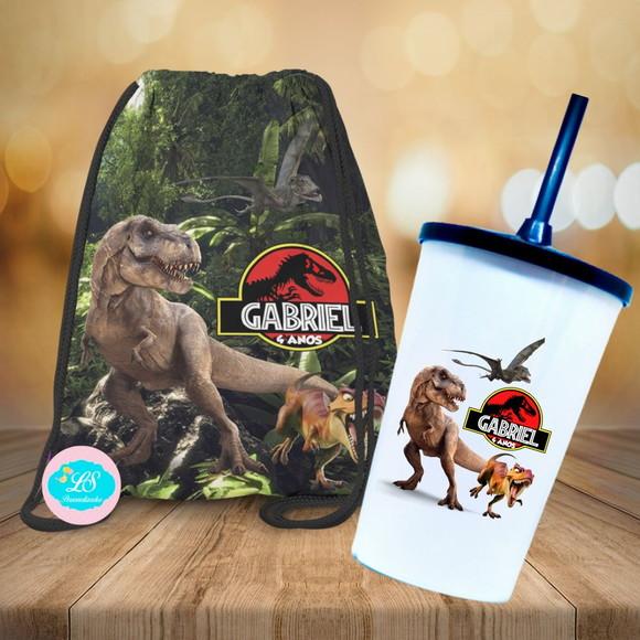 Mochilinha e Copo Twister Jurassic Park