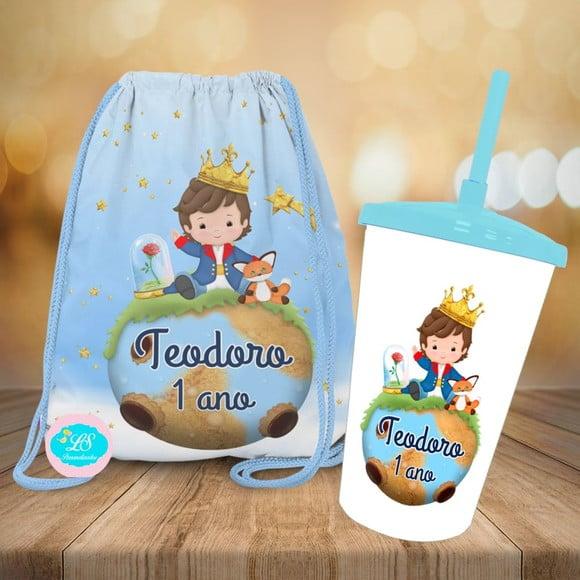 Mochilinha e Copo Twister Pequeno Principe