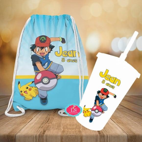 Mochilinha e Copo Twister Pokemon