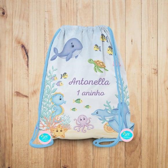 Mochilinha Fundo do Mar