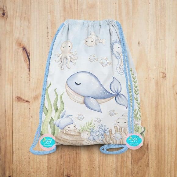 Mochilinha Fundo do Mar Azul (envio Rápido)