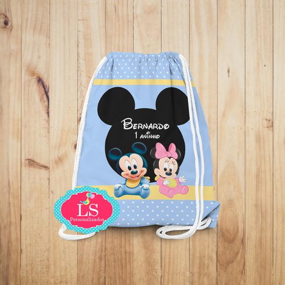 Mochilinha Mickey Minnie Baby