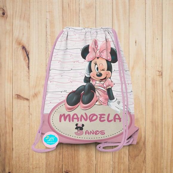 Mochilinha Minnie Rosa