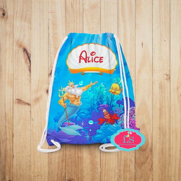 Mochilinha Pequena Sereia Ariel