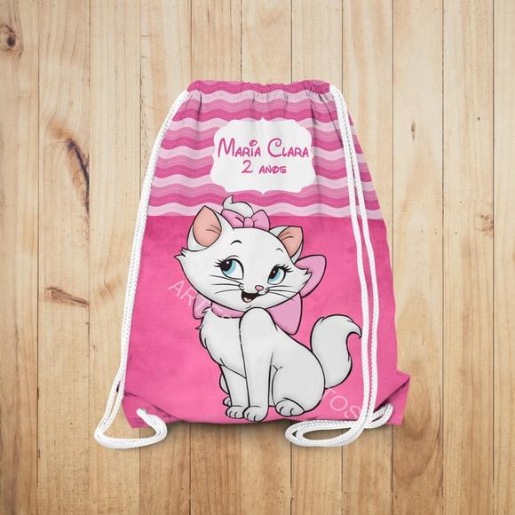 Mochilinha Personalizada Gata Marie
