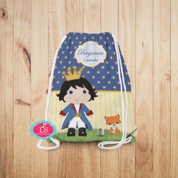 Mochilinha Personalizada Pequeno Príncipe