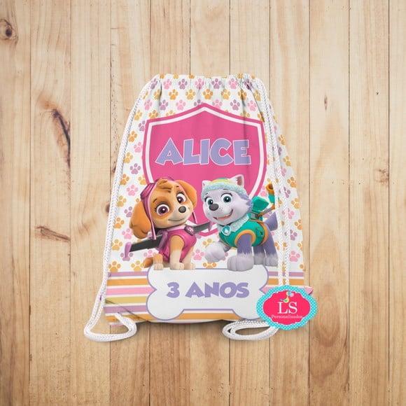 Mochilinhas Personalizada Patrulha Canina
