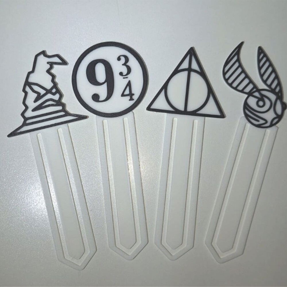 Kit com 4 marcadores Harry Potter para livros