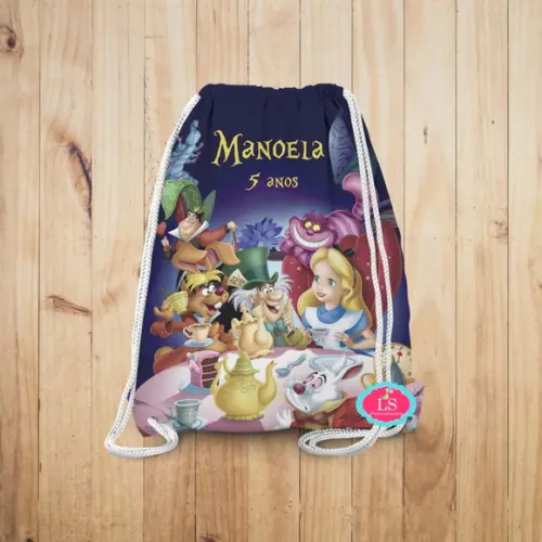 Mochilinha Alice no Pais das Maravilhas