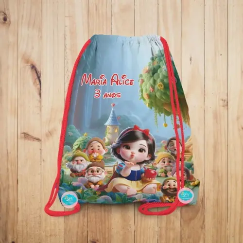 Mochilinha Branca de Neve e os Sete Anões Baby