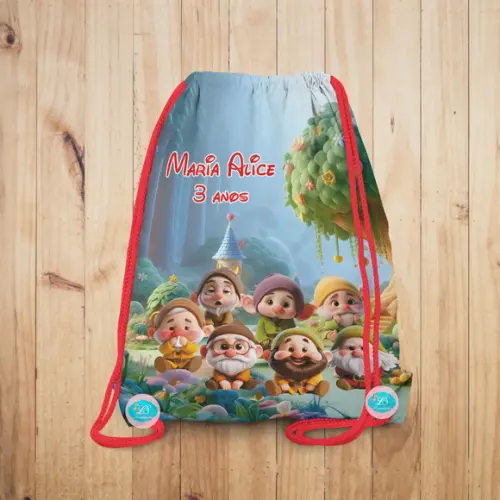 Mochilinha Branca de Neve e os Sete Anões Baby