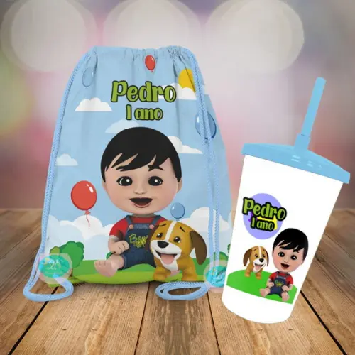 Mochilinha e Copo Twister