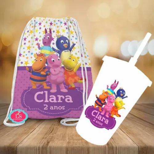 Mochilinha e Copo Twister Backyardigans