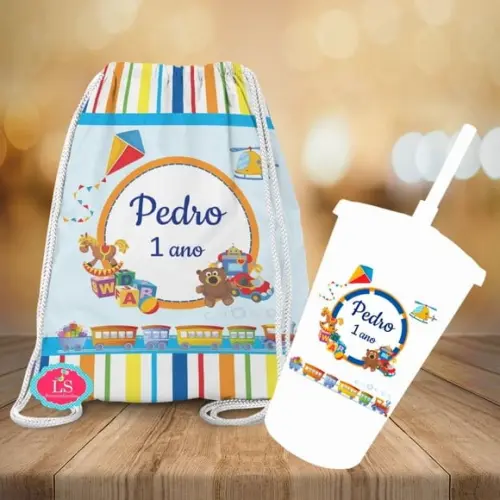 Mochilinha e Copo Twister Brinquedos