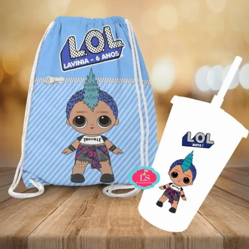 Mochilinha e Copo Twister Lol Surprise