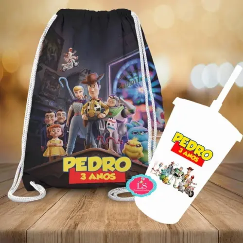 Mochilinha e Copo Twister Toy Story 4
