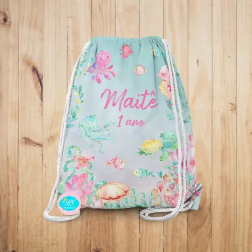 Mochilinha Fundo do Mar