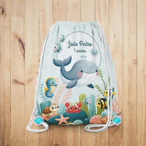 Mochilinha Fundo do Mar
