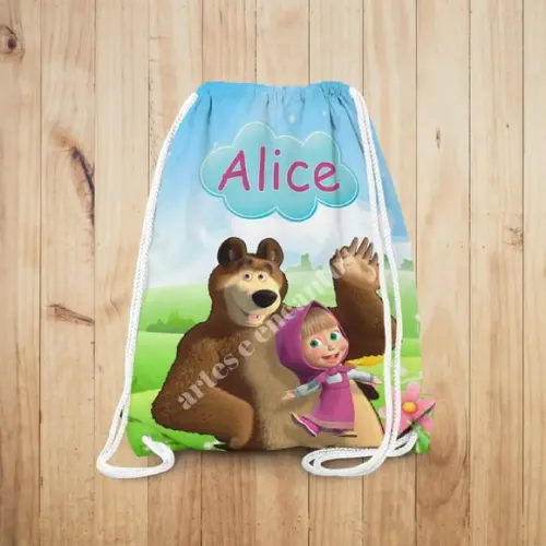 Mochilinha Mashaa e o Urso
