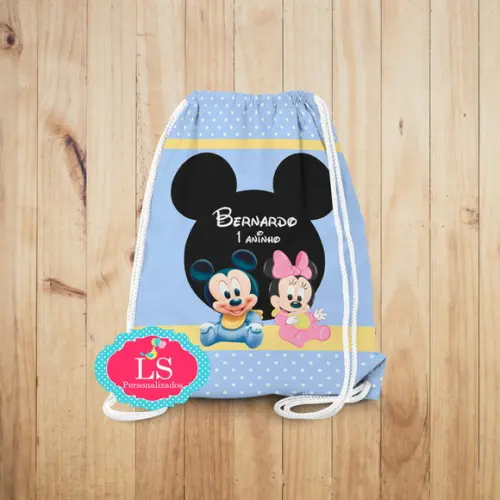 Mochilinha Mickey Minnie Baby