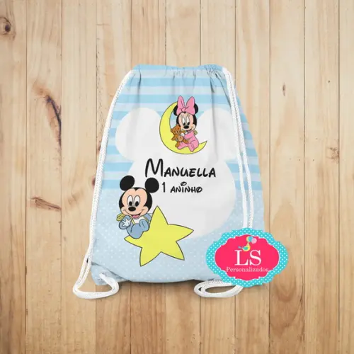 Mochilinha Mickey Minnie Baby