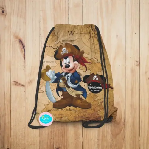 Mochilinha Mickey Pirata