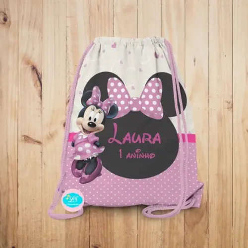 Mochilinha Minnie Rosa