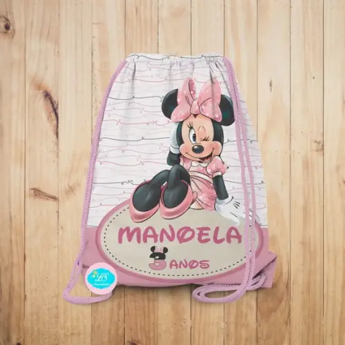 Mochilinha Minnie Rosa