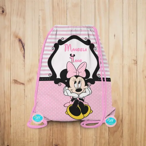 Mochilinha Minnie Rosa