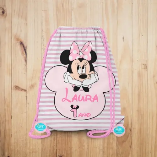 Mochilinha Minnie Rosa