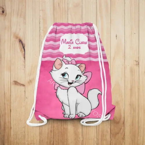 Mochilinha Personalizada Gata Marie