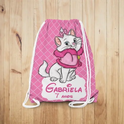 Mochilinha Personalizada Gata Marie