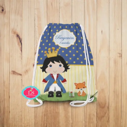 Mochilinha Personalizada Pequeno Príncipe