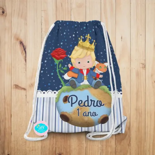Mochilinha Personalizada Pequeno Príncipe