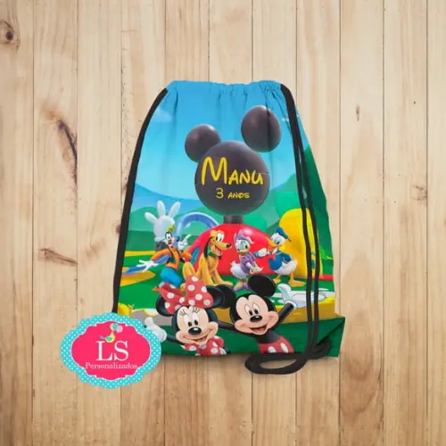 Mochilinha Turma Mickey Minnie
