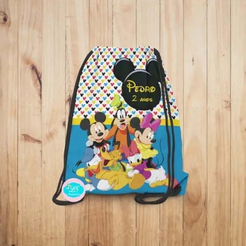 Mochilinha Turma Mickey Minnie