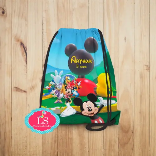 Mochilinha Turma Mickey Minnie