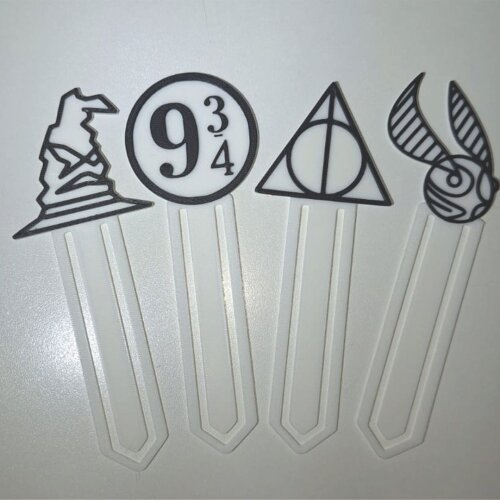 Kit com 4 marcadores Harry Potter para livros