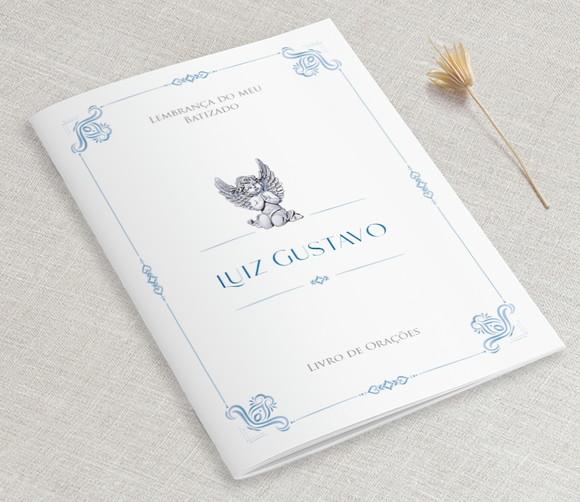 Livrinho De Orações Para Lembrança De Batizado Anjo Vintage