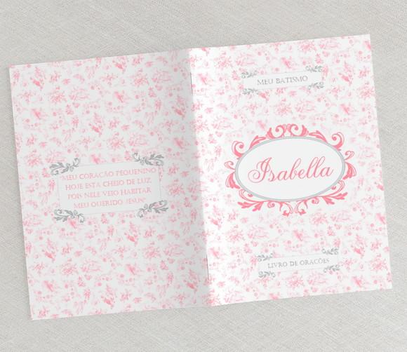 Lembrancinha Batizado Livrinho De Orações Personalizado Toile J
