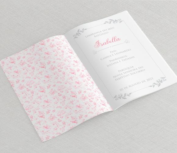 Lembrancinha Batizado Livrinho De Orações Personalizado Toile J