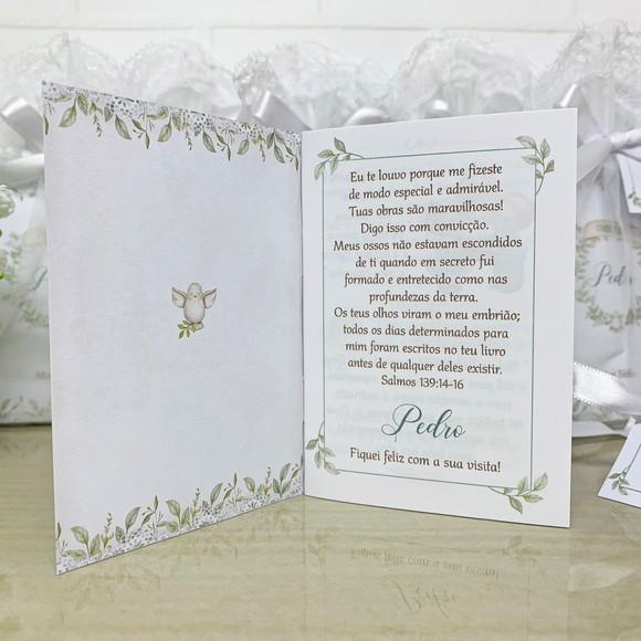Livrinho Versículos Bíblicos Personalizado Lembrancinha