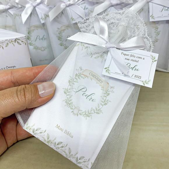 Livrinho Versículos Bíblicos Personalizado Lembrancinha