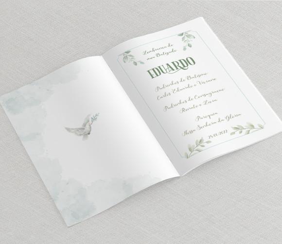 Livro De Oração Personalizado Para Batizado / Eucaristia