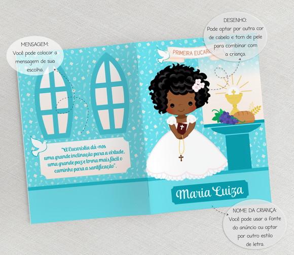 Livro De Orações - Lembrança Comunhão Cálice Tifany