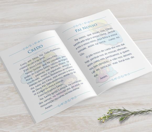Livro de Orações para Batizado com Fotos da Criança