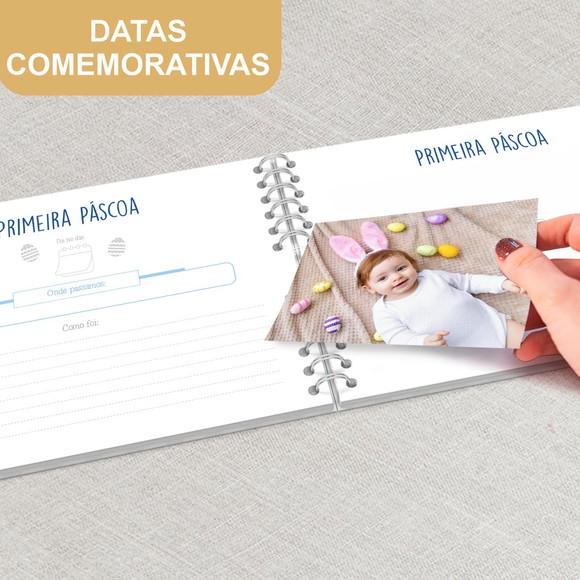 Livro Diario do Bebê Astronauta Aquarela