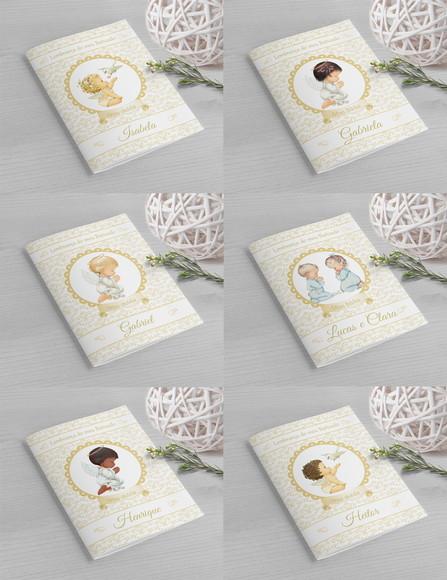 Mini Bíblia Personalizada - Lembrancinha para Batizado
