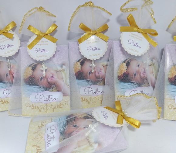Mini Bíblia Personalizada com Foto da Criança e Mini Terço